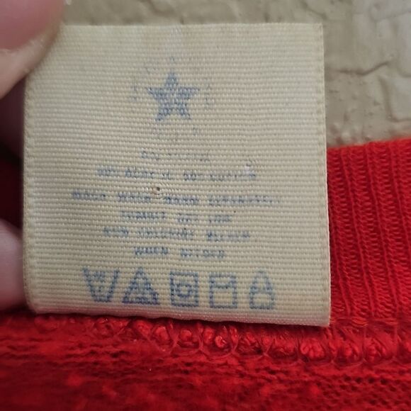 True Vintage Red Arkansas Razorbacks Crew Neck Sweatshirt Large - Picture 10 of 12